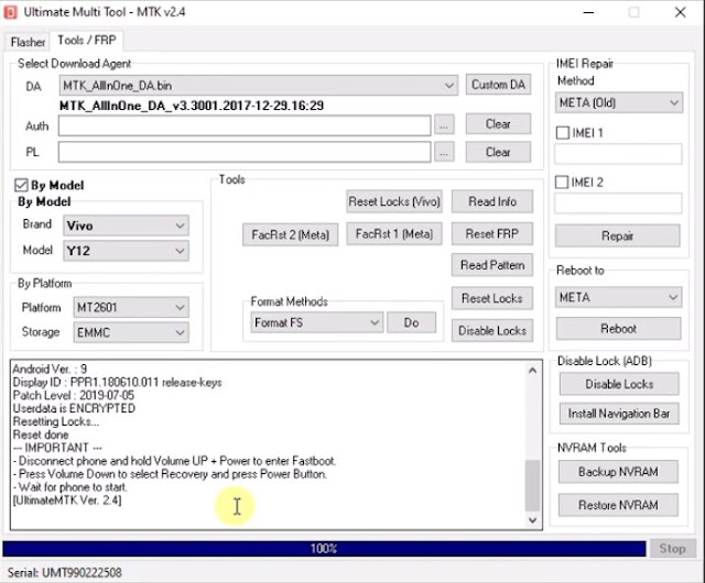 Cara Mengatasi Lupa Pola / Kata Sandi VIVO Y12 1904