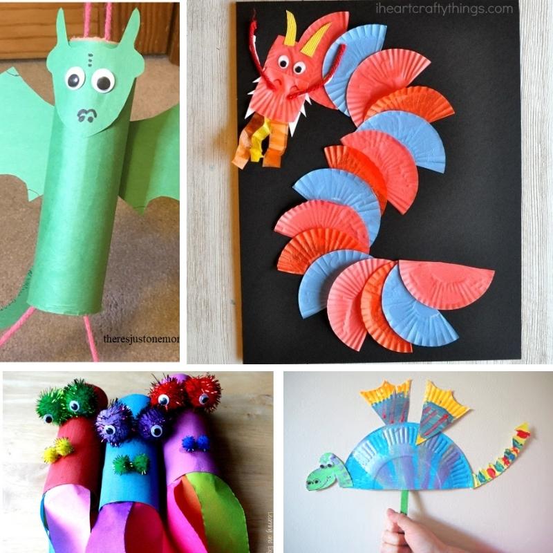 Easy and fun paper dragon craft kit for creative kids and busy