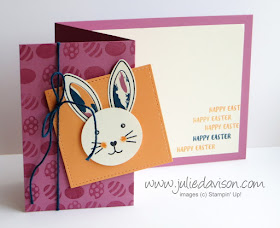March 2017 Paper Pumpkin Bunny Buddies Alternative Card ~ Easter Card by Julie Davison, www.juliedavison.com