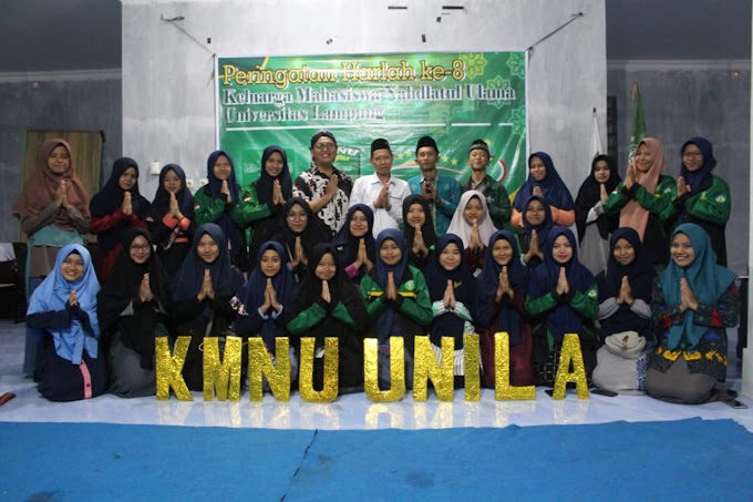 Istighotsah Awali Rangkaian Sewindu KMNU Universitas Lampung