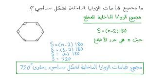 قياس الزاوية في المضلع الثماني المنتظم تساوي