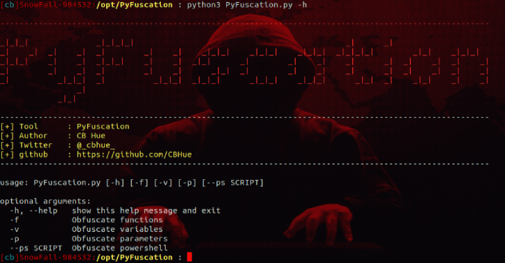 PyFuscation : Obfuscate Powershell Scripts By Replacing Function Names, Variables & Parameters