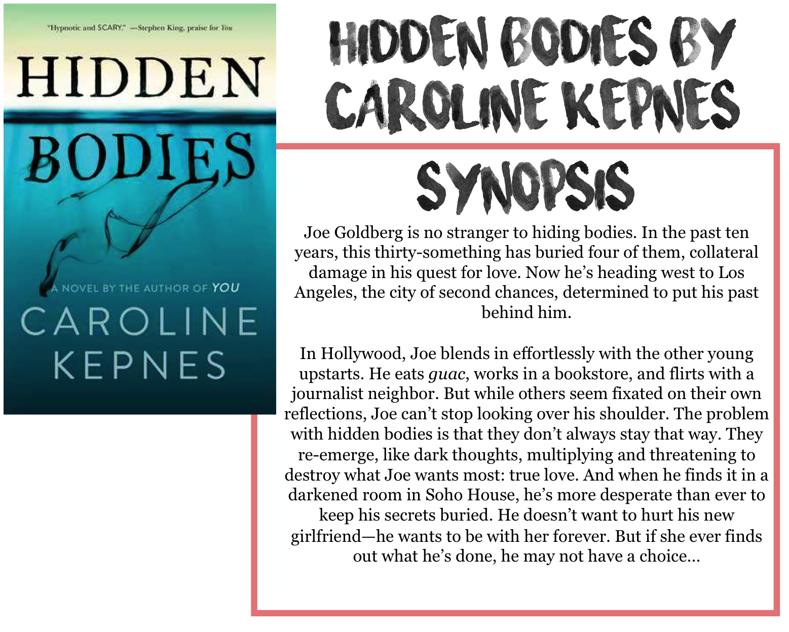 Ryley Reads Hidden Bodies By Caroline Kepnes Book Review