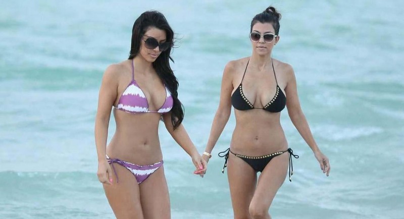 Kim Kardashian at Miami Beach Photos