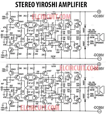 stereo power amplifier yiroshi NJW0302 NJW0281