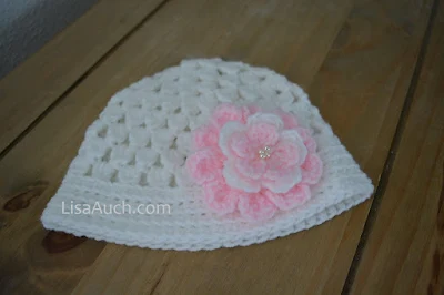 free crochet baby hat pattern in cluster stitch