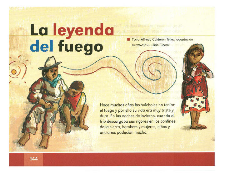 La leyenda del fuego español lecturas 2do bloque 5/2014-2015