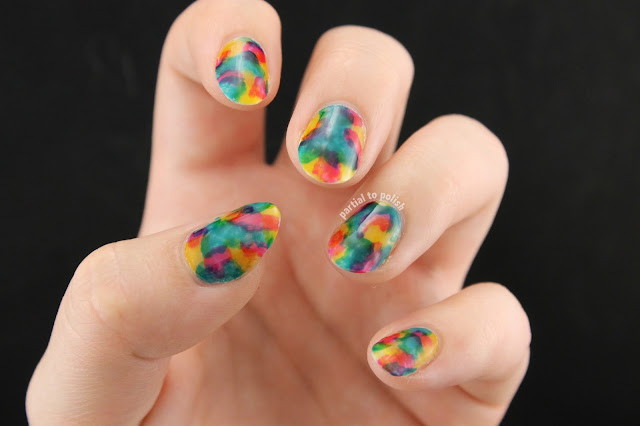 Squishy Rainbow Marble Using the OPI Color Paints (Magenta Muse, Primarily Yellow and Turquoise Aesthetic) & A Mint and Lilac Look On Top