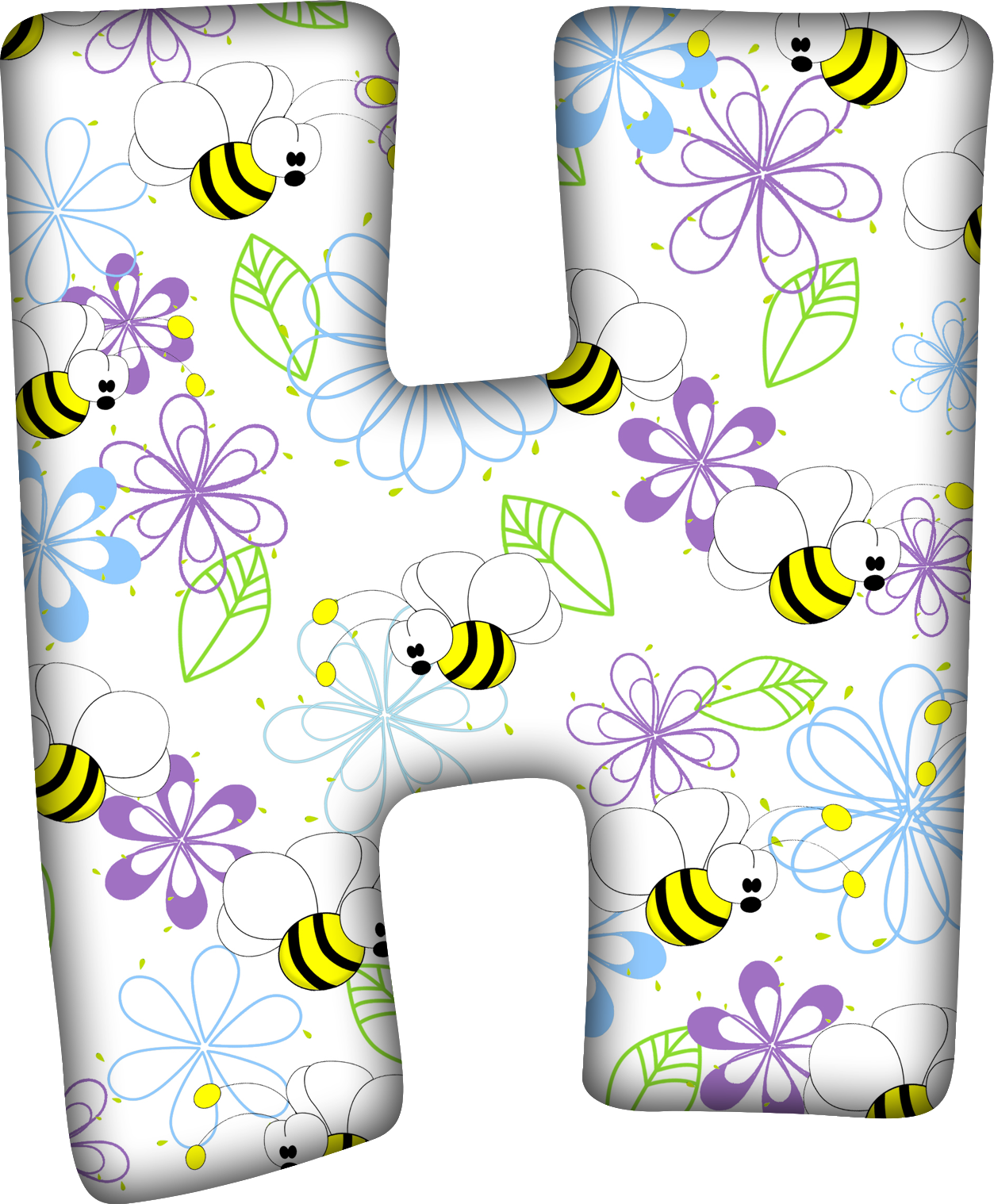 Красивые детские буквы. Буква н красивая. Буквы с пчелками. Красивые буквы для оформления.