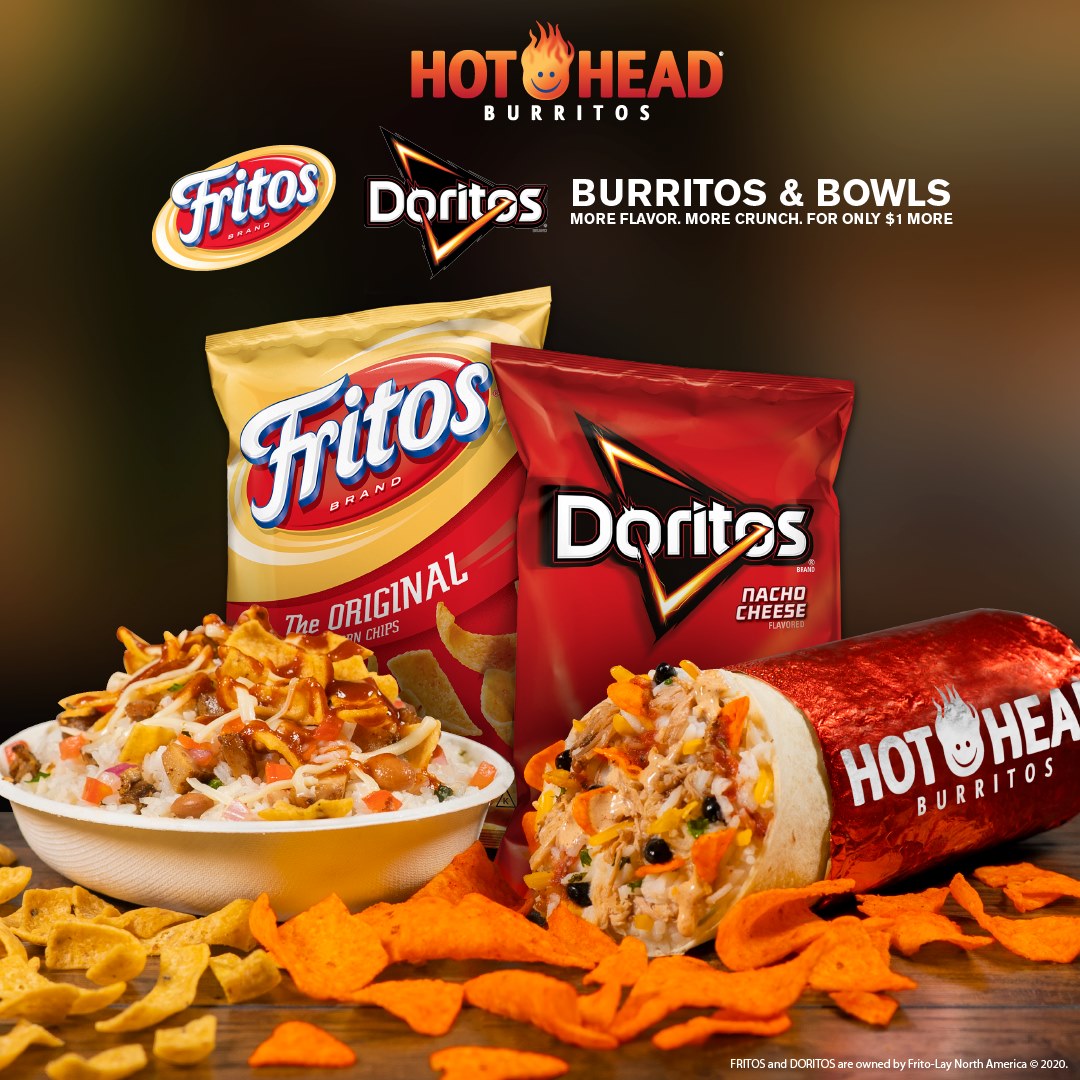 Hot Head Burrito Branding Familiarity for Customer Relevance.