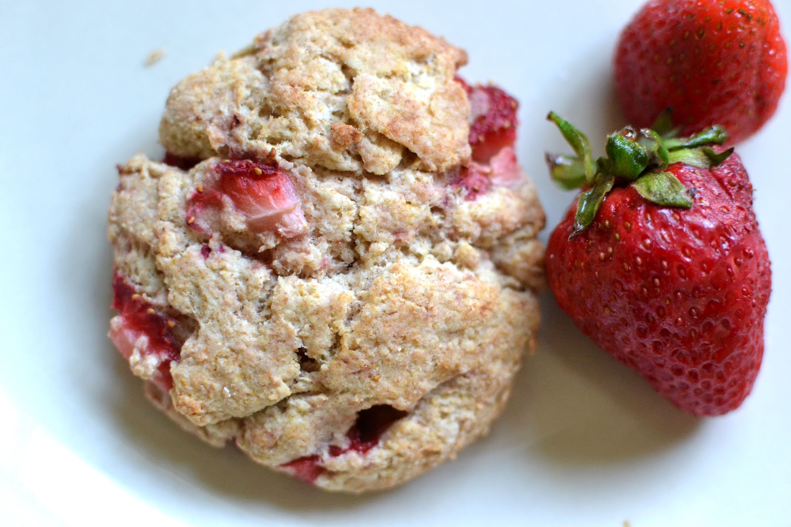 From Horses to Photography Whole Wheat Strawberry Ricotta Scones