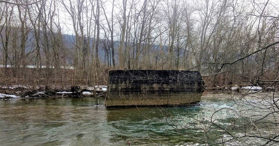 Central Pennsylvania History Beech Creek Covered Bridge Ruins (Clinton County)