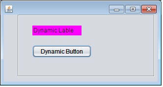 Dynamic add control with change name in java