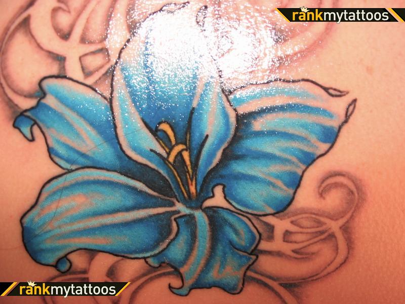 1990Tattoos Blue Lily Tattoos