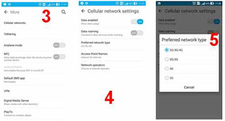 setting jaringan 4g asus