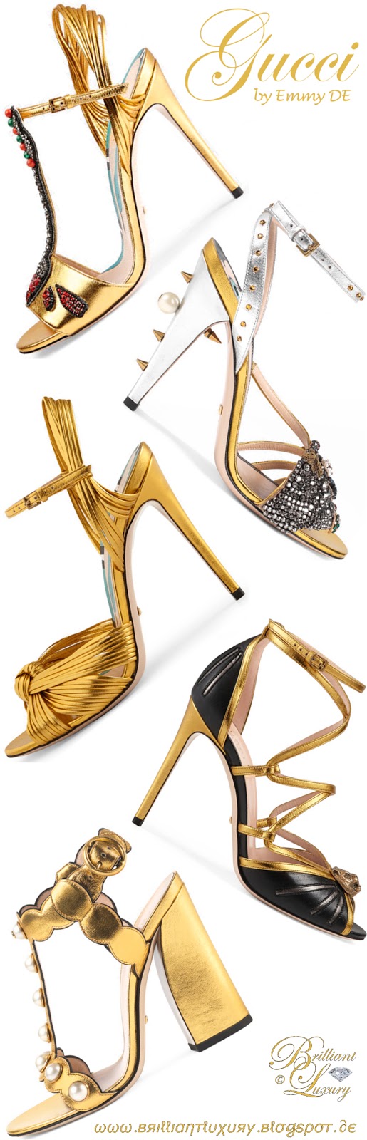 Brilliant Luxury: ♦Golden Gucci Sandals