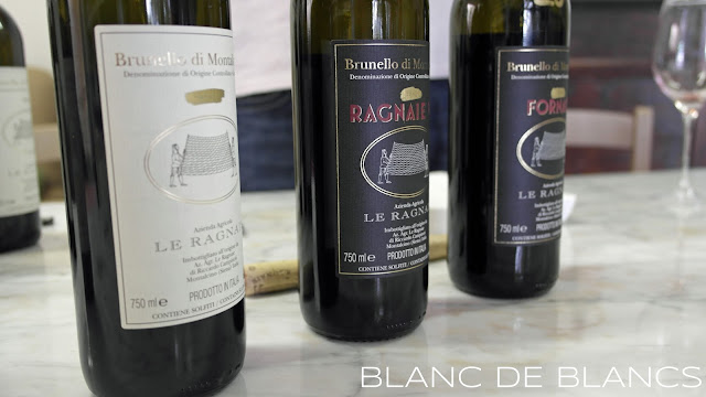 Le Ragnaie tasting - www.blancdeblancs.fi