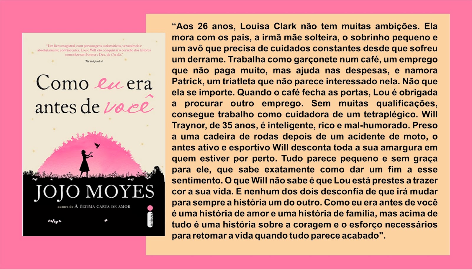 Sintese Do Livro Como Eu Era Antes De Voce EDUCA Sintese Do Livro Como Eu Era Antes De Voce EDUCA