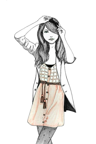 clipart vintage girl png - photo #50