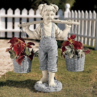 Estatuas de niños para el jardín