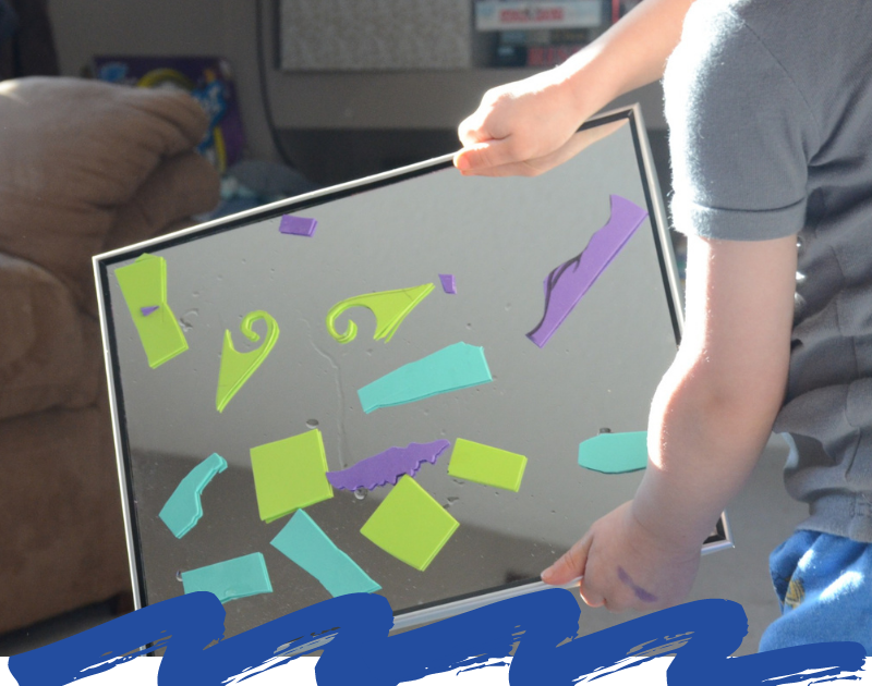 Mirror & Craft Foam Art for Toddlers & Preschoolers | And Next Comes L