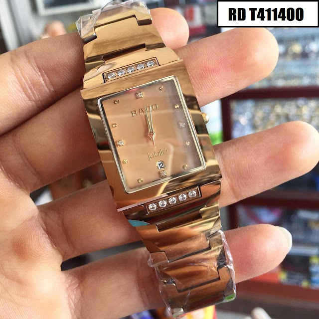 Đồng hồ nam dây đá ceramic vàng Rado RD T411400