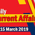 Kerala PSC Daily Malayalam Current Affairs 15 Mar 2019