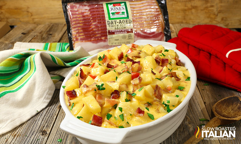 Slow Cooker Cheesy Bacon Potato Casserole