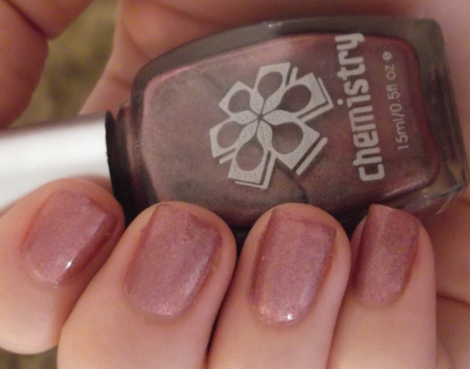 Obsessed With All Things Shiny Chemistry 522 Holographic Pink Nail