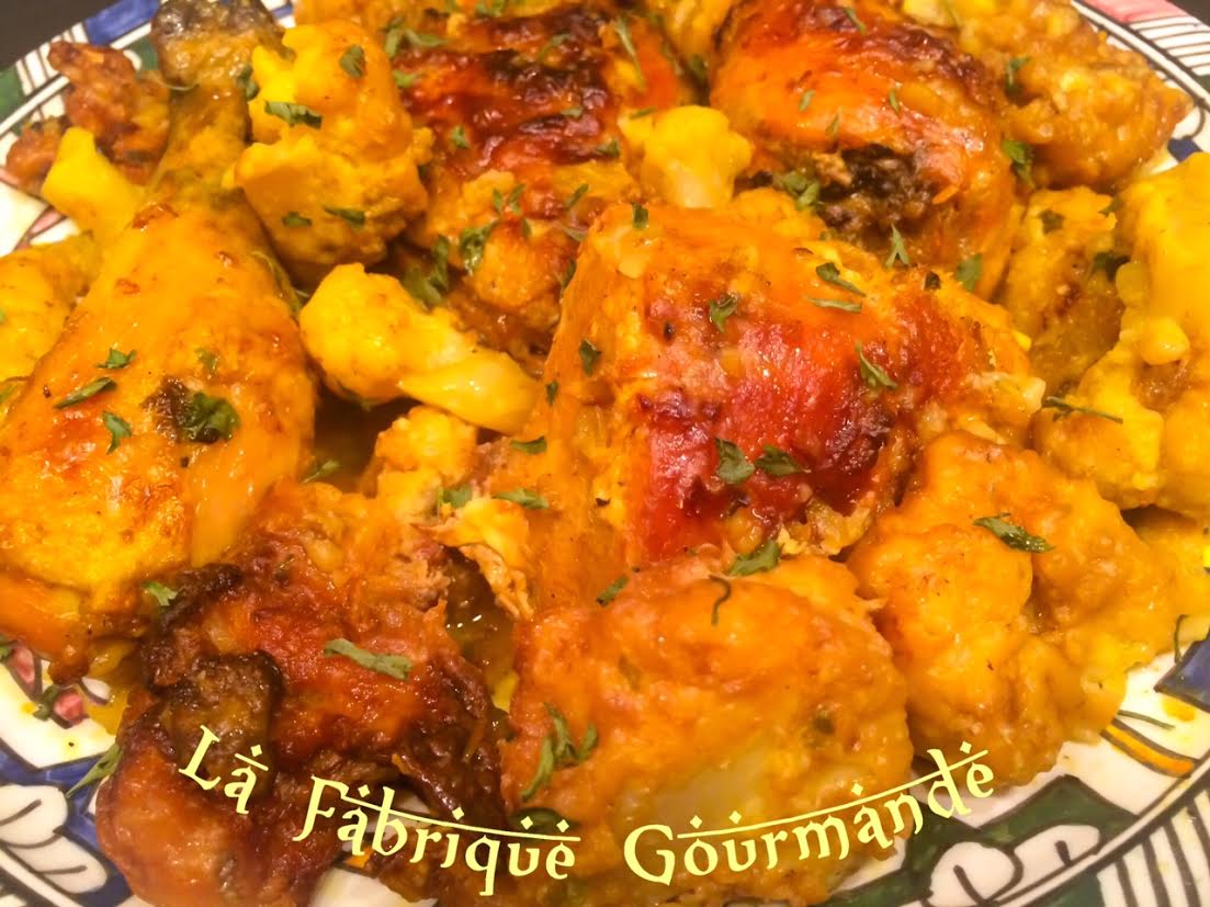 La Fabrique Gourmande Tajine de Poulet aux de Chou Fleur