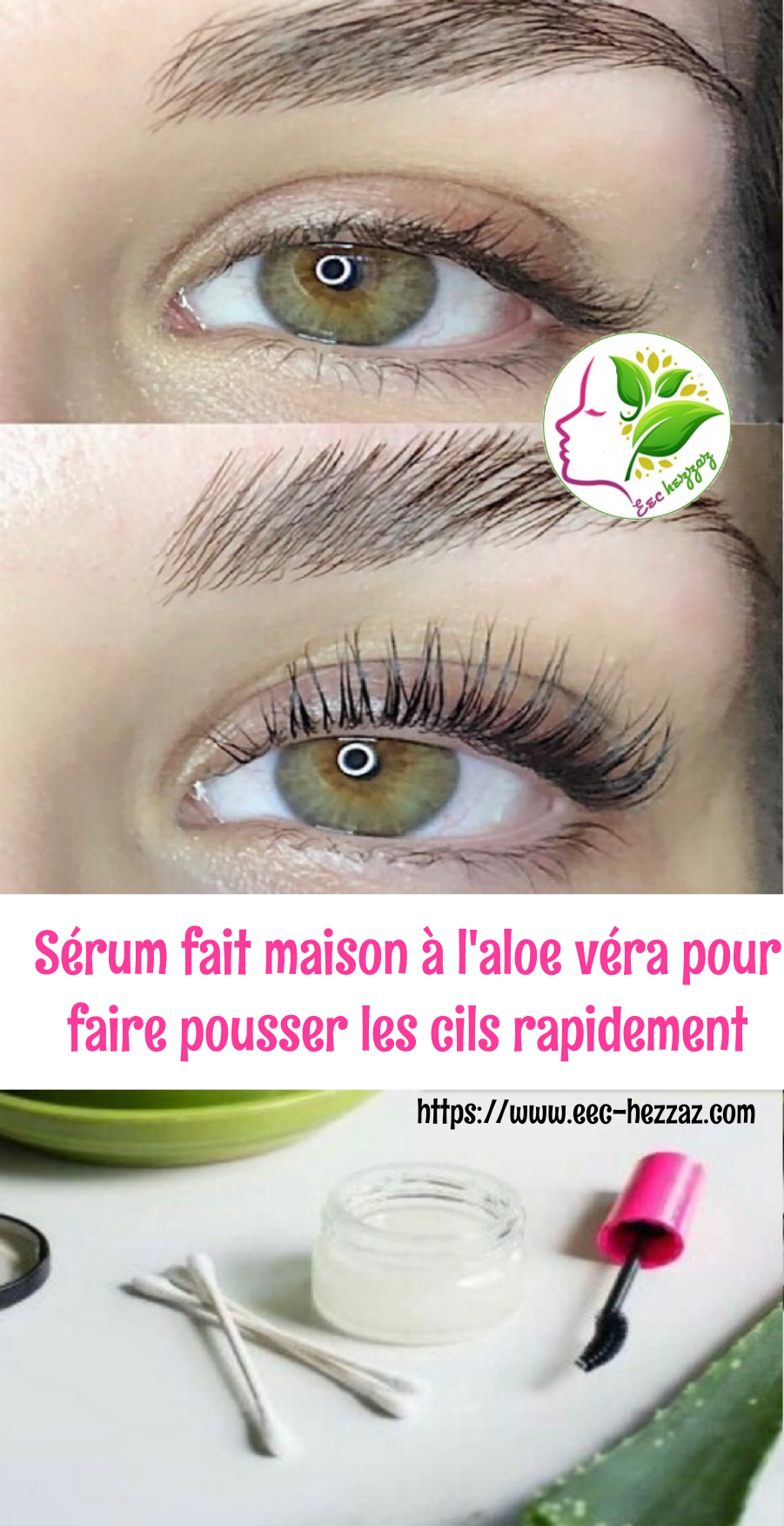 Sérum fait maison à l'aloe véra pour faire pousser les cils rapidement