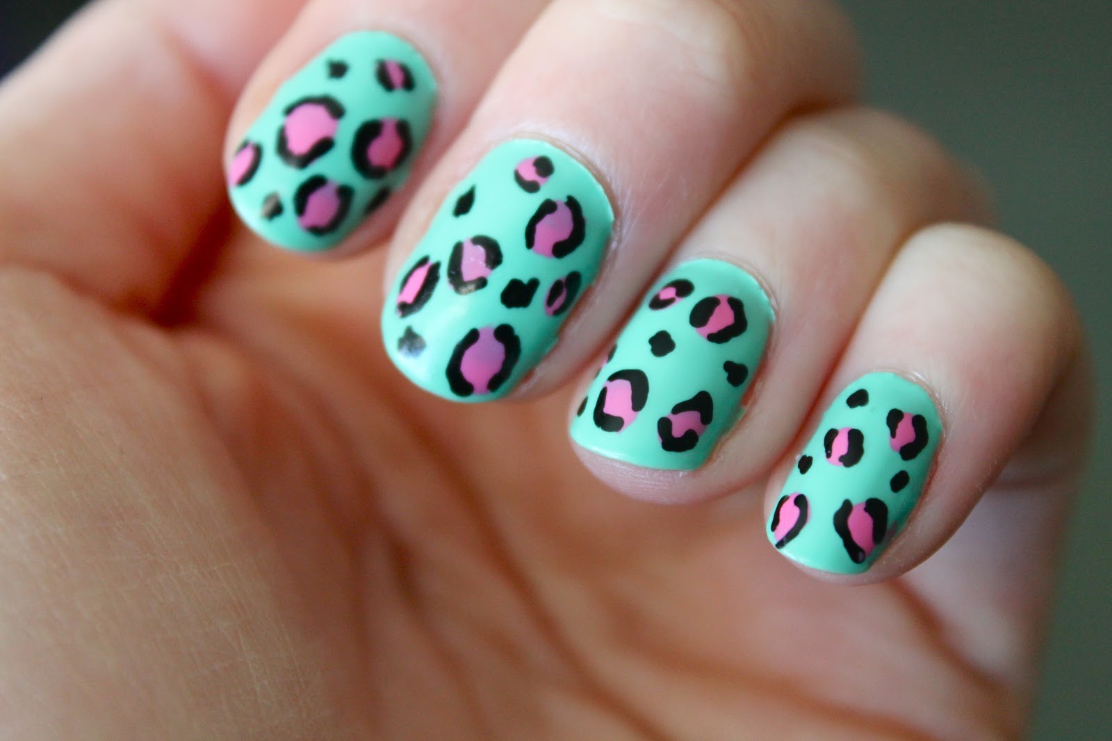 10. Chic and Playful Animal Print Nail Art Designs - wide 7