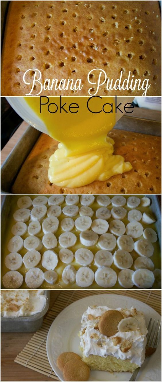 The Best Banana Pudding Poke Cake Recipe Every! The Best Banana Pudding Poke Cake Recipe Every!