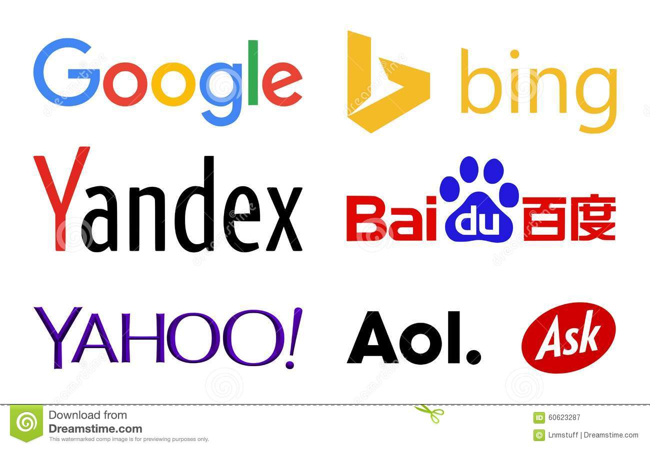 Top 50 Search Engines Logos