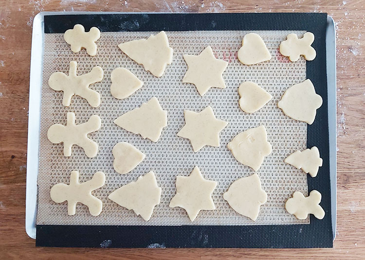Sablés à la vanille avant cuisson