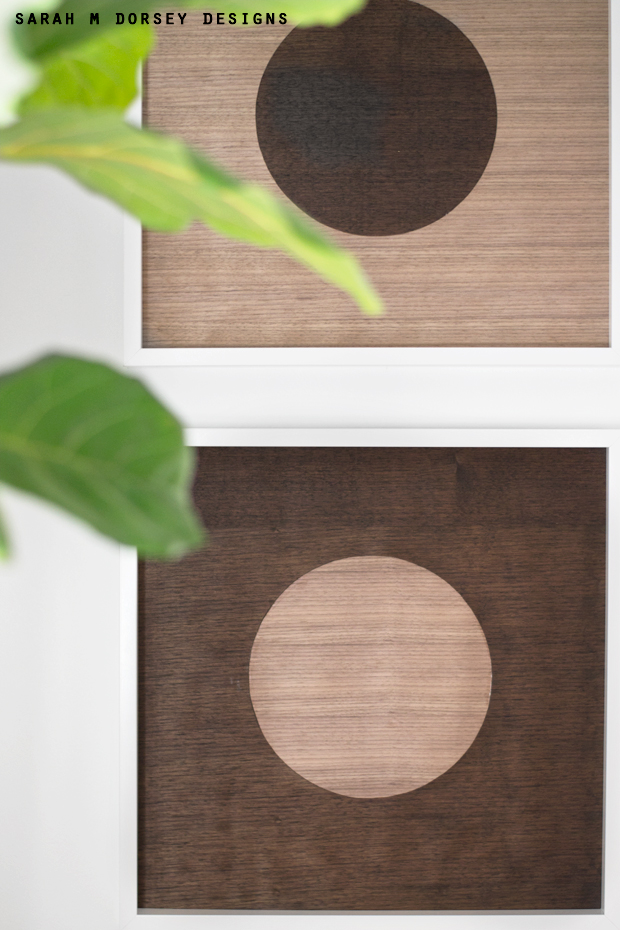 sarah m. dorsey designs DIY Wood Veneer Art Tutorial