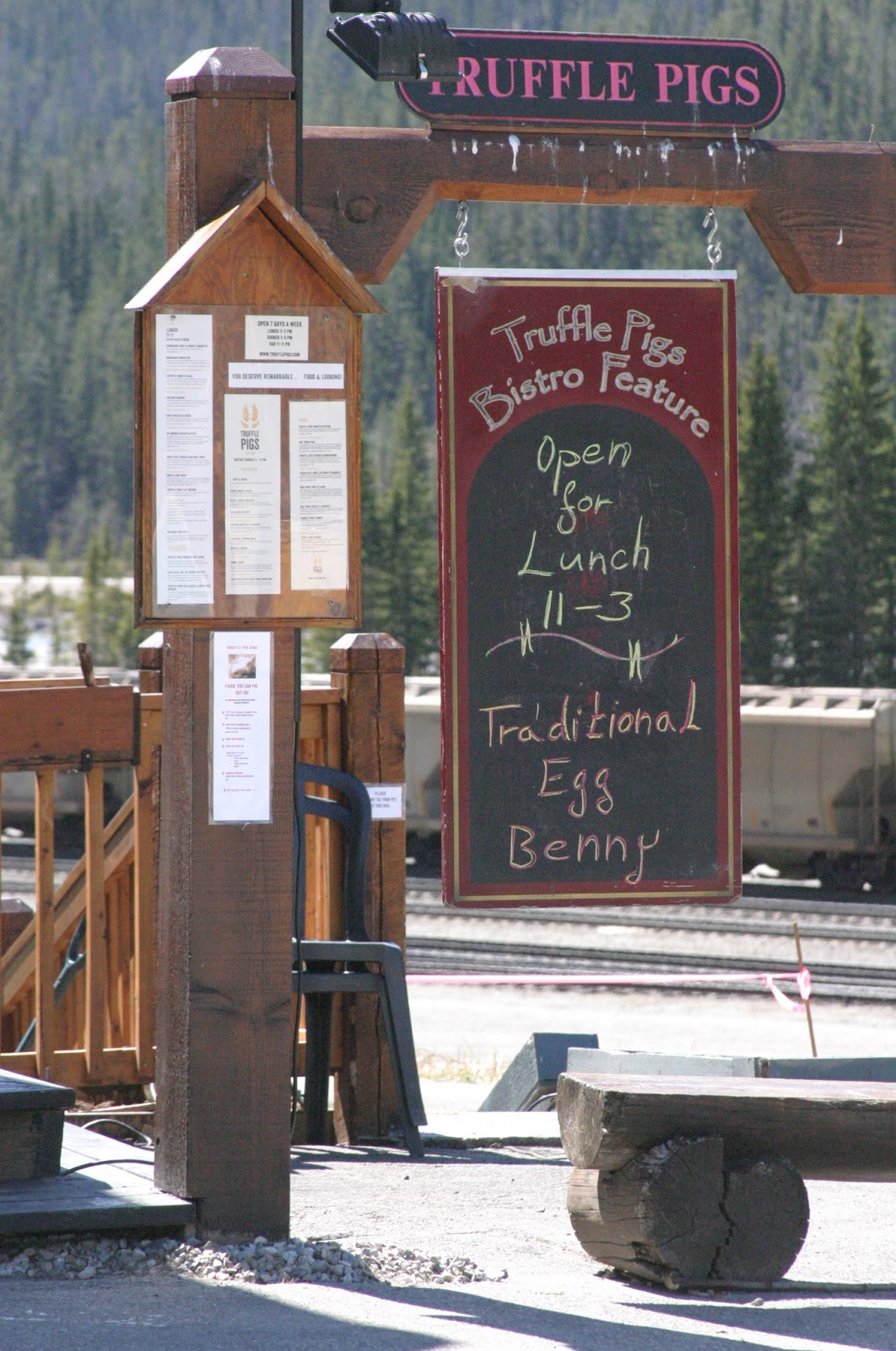 All Our Fingers in the Pie Truffle Pigs Cafe in Field, BC