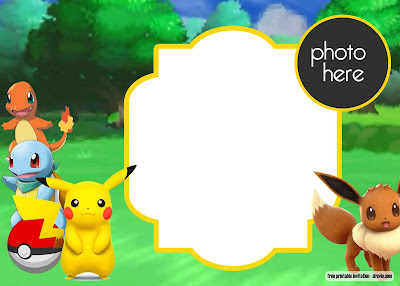 Editable Pokemon Birthday Invitations