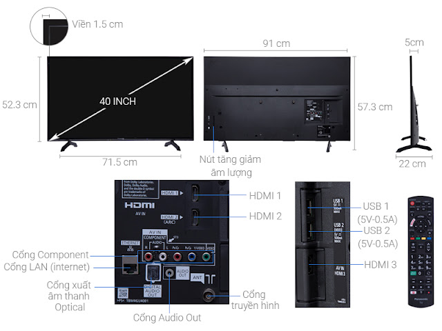 Smart Tivi Panasonic 40 inch TH-40FS500V