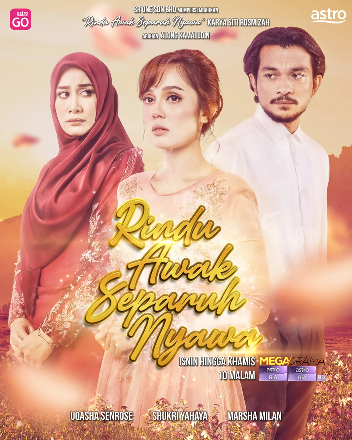 Drama Rindu Awak Separuh Nyawa Episod 1-40(Akhir) Lakonan Uqasha Senrose & Syukri Yahaya