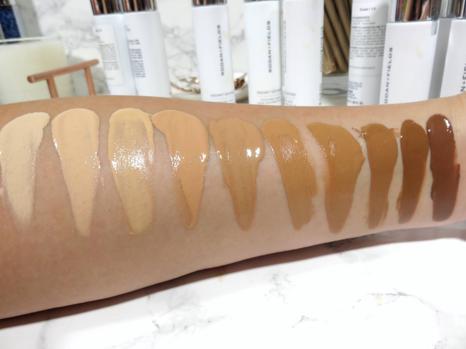 Rodan + Fields Radiant Defense Perfecting Liquid SPF 30 Review and Swatches