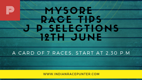 mysore Race Tips 12th June, Trackeagle, Racingpulse
