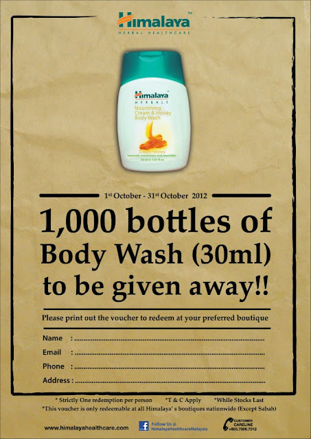 Himalaya Malaysia: Free Body Wash Giveaway