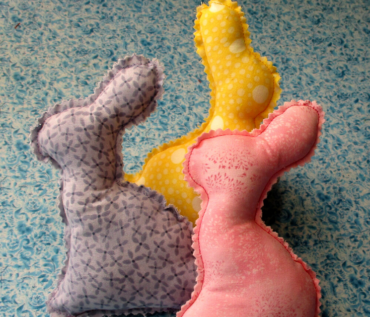 Deb's Days Homemade Stuffed Fabric Bunny Rabbits for Easter Tutorial