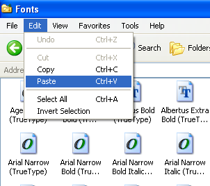 fonts install 