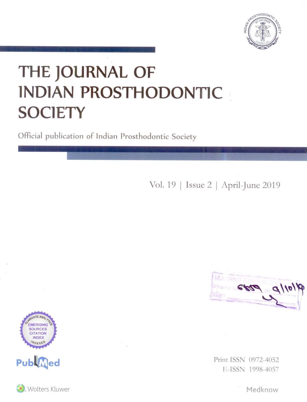 http://www.j-ips.org/showBackIssue.asp?issn=0972-4052;year=2019;volume=19;issue=2;month=April-June