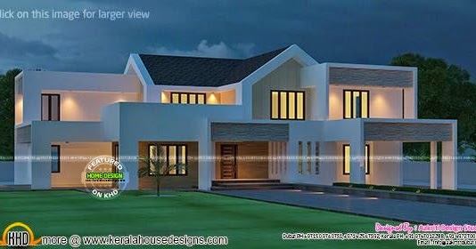 Fabulous contemporary home - Kerala home design and floor plans - 9000