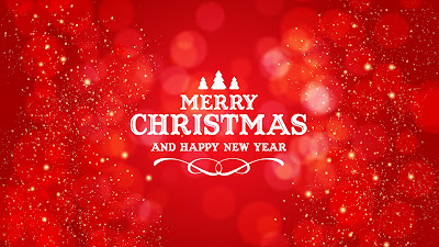 Happy New Year Merry Christmas Screen Background + Download Wallpapers 2022