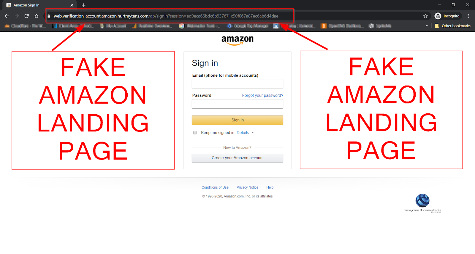 Email Security Phishing Attempt Maxycore IT Consultants