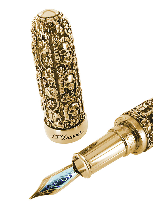 gold catacombes fountain pen